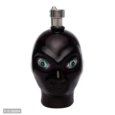 Metier 5 Inch Alien Faced Skull Ceramic Small Bong (Dark)