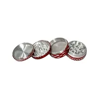 METIER 50 mm Diamond Metal Herb Storage Grinder Crusher with Honey Dust Filter - 4 Parts - 1 Pc-thumb3