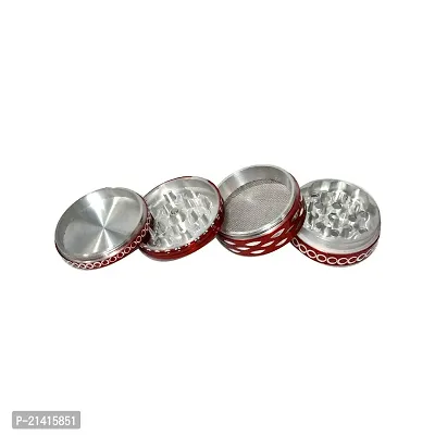 METIER 50 mm Diamond Metal Herb Storage Grinder Crusher with Honey Dust Filter - 4 Parts - 1 Pc-thumb4