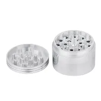 Metier 63 mm Metal Herb Storage Grinder/Crusher with Honey Dust Filter -4 Parts-thumb1
