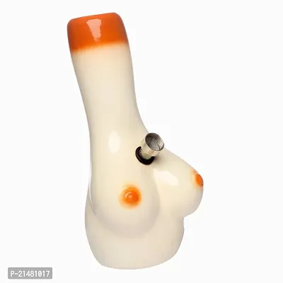 Metier 7 Inch Tall Half Woman Ceramic Bong, Smoking Water pipe, Hookah (Half Woman)-thumb2