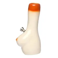 Metier 7 Inch Tall Half Woman Ceramic Bong, Smoking Water pipe, Hookah (Half Woman)-thumb2