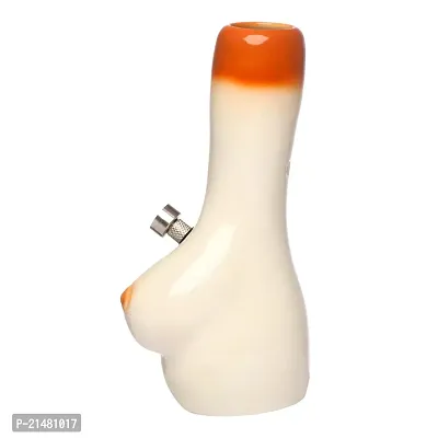 Metier 7 Inch Tall Half Woman Ceramic Bong, Smoking Water pipe, Hookah (Half Woman)-thumb3