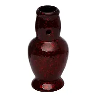 Metier 4 Inch Tall Ceramic Water Bong. (Red)-thumb3