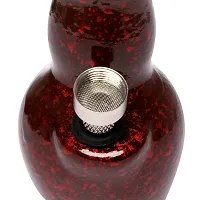 Metier 4 Inch Tall Ceramic Water Bong. (Red)-thumb4