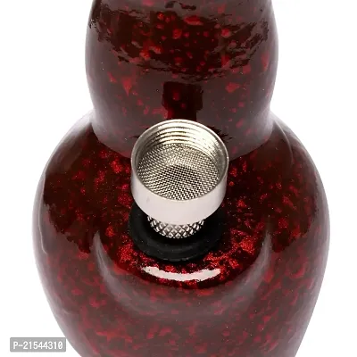 Metier 4 Inch Tall Ceramic Water Bong. (Red)-thumb5