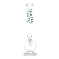 Metier Bongs 12 Inch Glass Tree Print Smoking Pipe Hookah Bong (30 cm, Clear).-thumb3