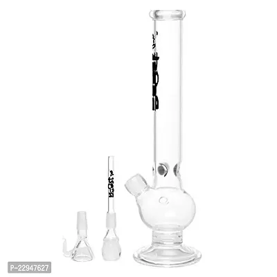 Metier 12-inch Glass Single Bulb Blue Boost Pro Print Water Bong (31 cm, Black)-thumb0