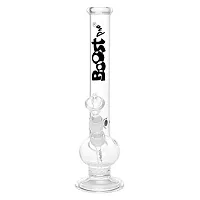 Metier 12-inch Glass Single Bulb Blue Boost Pro Print Water Bong (31 cm, Black)-thumb1