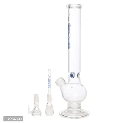 Metier 12-inch Glass Single Bulb Blue Boost Pro Print Water Bong (31 cm, Clear)-thumb2