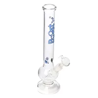 Metier 12-inch Glass Single Bulb Blue Boost Pro Print Water Bong (31 cm, Clear)-thumb3