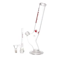 Metier Bongs 13 inch Glass Boost Pro Smoking Hookah Bong with Shooter Pipe (33 cm, Clear)-thumb1