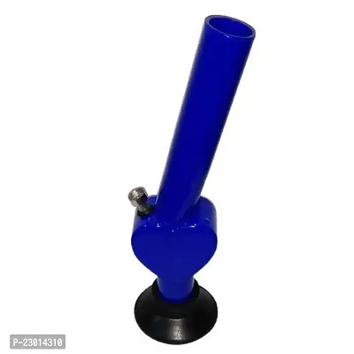 METIER Heart Shape Acrylic Water pipe Bong (12 Inch, Blue)