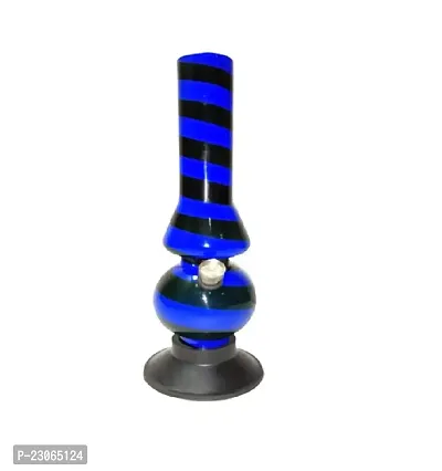 Metier 12 Inch Single Bulb Acrylic Ice Water pipe Bong (30 cm, Opaque Blue)