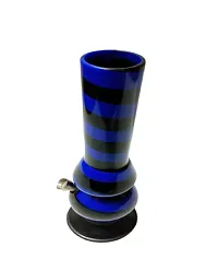 Metier 12 Inch Single Bulb Acrylic Ice Water pipe Bong (30 cm, Opaque Blue)-thumb1