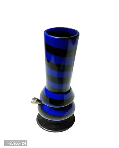 Metier 12 Inch Single Bulb Acrylic Ice Water pipe Bong (30 cm, Opaque Blue)-thumb2