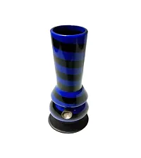 Metier 12 Inch Single Bulb Acrylic Ice Water pipe Bong (30 cm, Opaque Blue)-thumb2