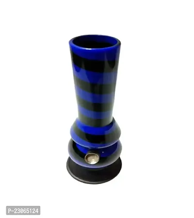 Metier 12 Inch Single Bulb Acrylic Ice Water pipe Bong (30 cm, Opaque Blue)-thumb3