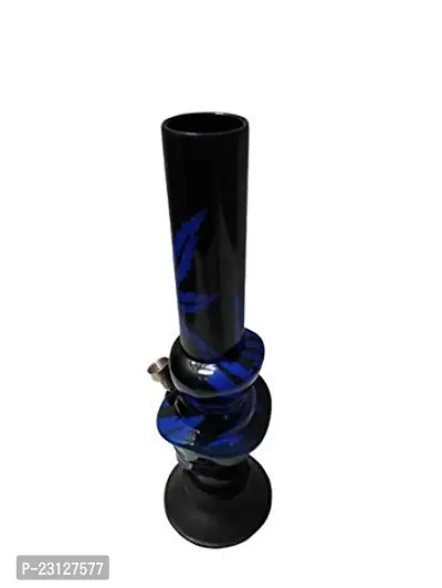 Metier 12 Inch Leaf Acrylic Smoking Bong (30 cm, Blue)-thumb2