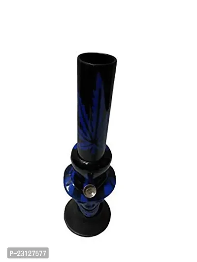 Metier 12 Inch Leaf Acrylic Smoking Bong (30 cm, Blue)-thumb3