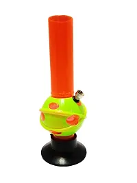 Metier 12 Inch Tall Single Bulb Acrylic Water Bong. Tube Diameter 5 cm - 1 Pc (30 cm, Orange)-thumb4