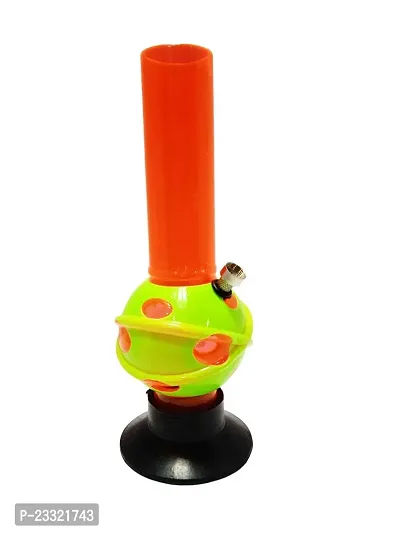 Metier 12 Inch Tall Single Bulb Acrylic Water Bong. Tube Diameter 5 cm - 1 Pc (30 cm, Orange)-thumb5