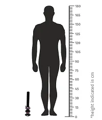 Metier 16 Inch Tall Double Bulb Acrylic Water Bong. Tube Diameter 5 cm - 1 Pc (40 cm, Opaque Black)-thumb4