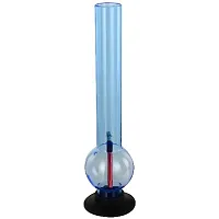 Metier 16 Inch Tall Single Bulb Acrylic Water Bong. (40 cm, Transparent Sky Blue)-thumb3