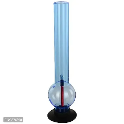 Metier 16 Inch Tall Single Bulb Acrylic Water Bong. (40 cm, Transparent Sky Blue)-thumb4