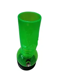 Metier 12 Inch Single Bulb Gripper Acrylic Smoking Bong, Hookah Water Pipe (30 cm, Transparent Green)-thumb2