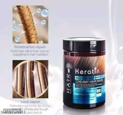 Keratin Hair Smoothing Hair SPA Nourishing Cream for Dry  Damaged Hair (800 ml) Quality product.-thumb0