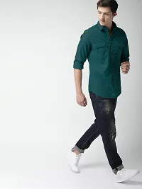 Stylish Cotton Blend Casual Shirts For Men-thumb4