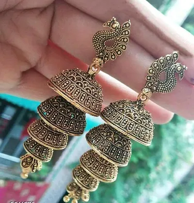 Gold Plated Alloy Jhumkas