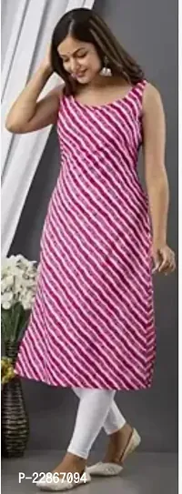 A-Line Pink  Rayon Kurta For Women-thumb0