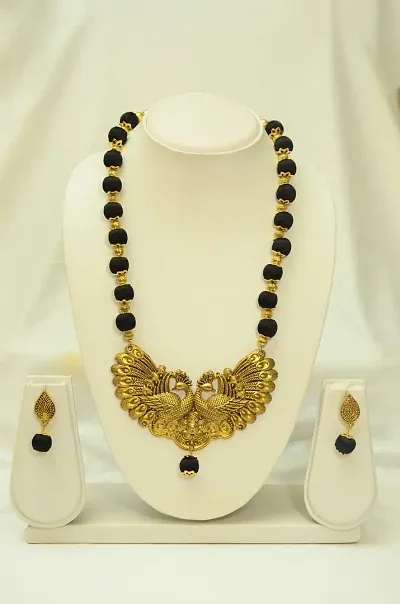 silk thread neckalce set