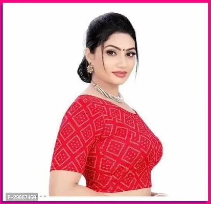 Reliable Red Cotton Blend Stitched Blouses For Women-thumb4