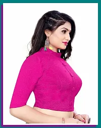 Reliable Pink Cotton Blend Stitched Blouses For Women-thumb1