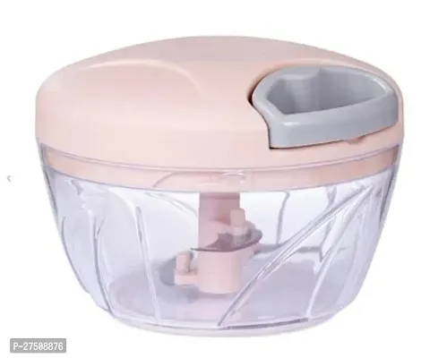 Stylish Pink Plastic Mini Handy and Compact Chopper Vegetables and Fruits For Kitchen