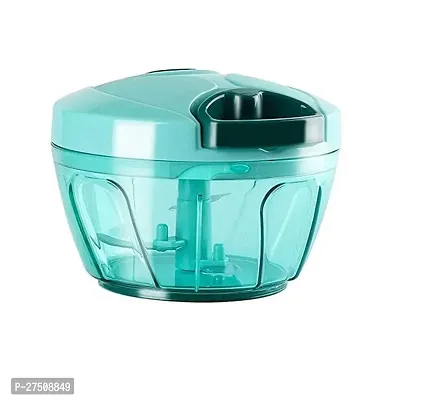 Stylish Green Plastic Mini Handy and Compact Chopper Vegetables and Fruits For Kitchen