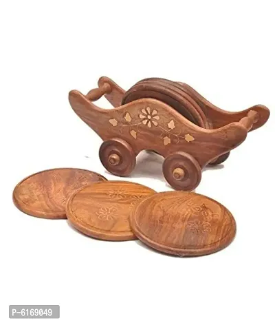 Fancy Wooden Tea Coaster-thumb0