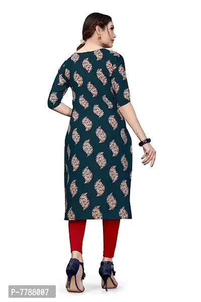 Hiva Trendz Women's Multi Color Crepe Straight Cut Kurta_Kurti-199-thumb2