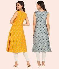 Stylish American Crepe Multicoloured Self Pattern Dress For Women Pack Of 2-thumb1