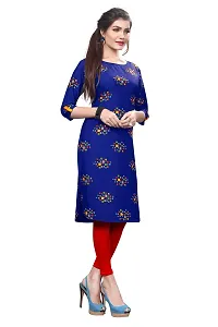 HIVA TRENDZ Women's Crepe Straight Kurta-thumb2