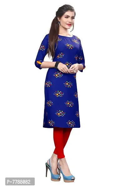 HIVA TRENDZ Women's Crepe Straight Kurta-thumb3