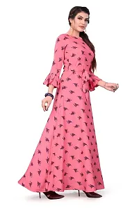 Hiva Trendz Women's Anarkali Maxi Gown(Gw_198_Pink Color)-thumb2