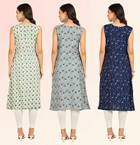 Stylish Anarkali American Crepe Stitched Kurti For Women, Pack Of 3-thumb1