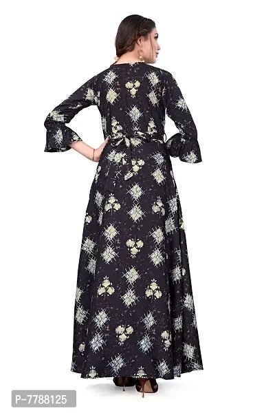 Hiva Trendz Women's Anarkali Maxi Gown(Gw_194_Coffee Brown Color)-thumb2