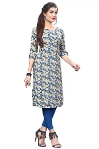 HIVA TRENDZ Women's Crepe Straight Kurta-thumb2