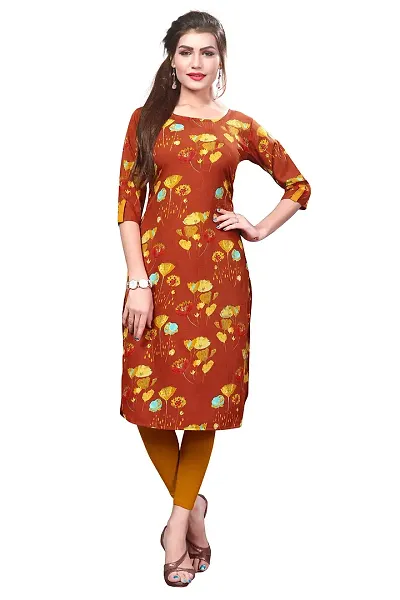 Women's Crepe Straight Kurti