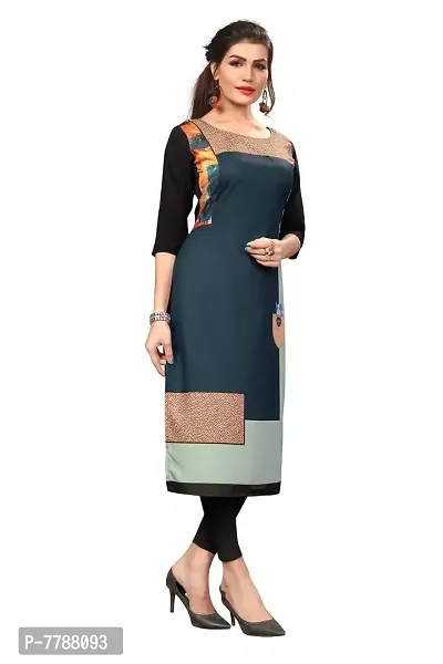 HIVA Trendz Women straight Crepe kurta_178(Multicolor)-thumb3